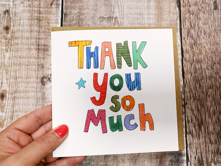 Thank you so much Card - Personalised