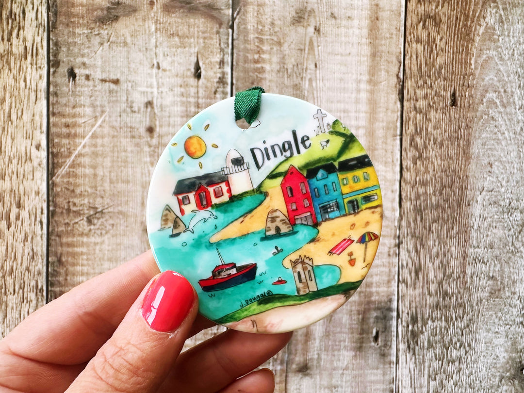 Dingle Ireland Ceramic Hanging Decoration