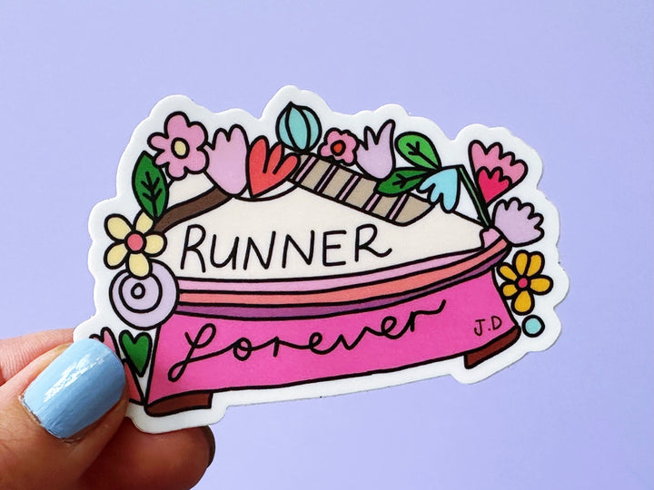 Runner Forever Matt Vinyl Sticker