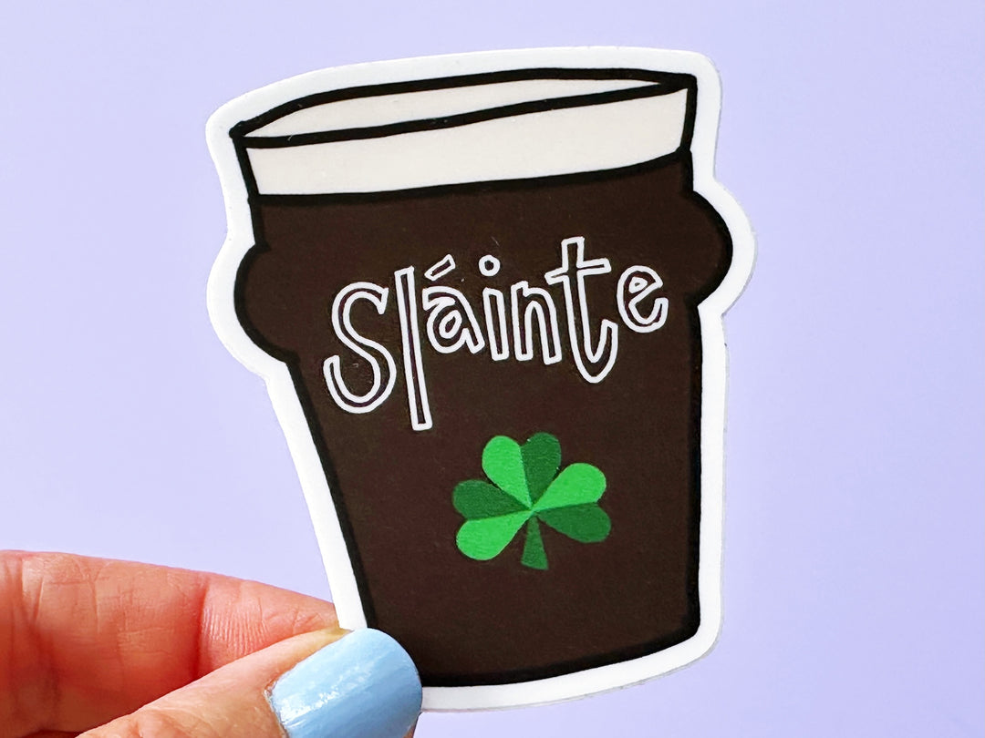 Sláinte Vinyl Matt Sticker