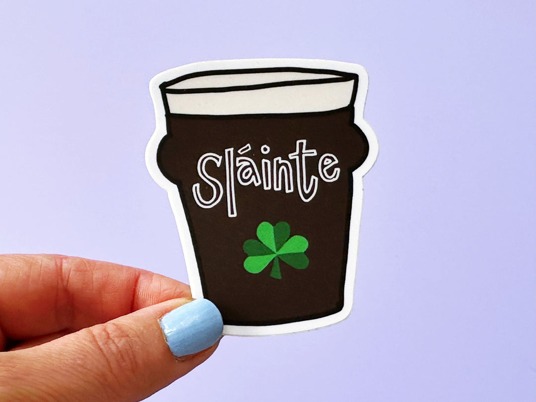 Sláinte Vinyl Matt Sticker