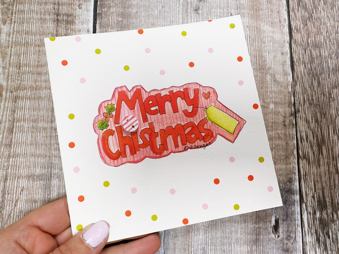 Merry Christmas Card - Personalised