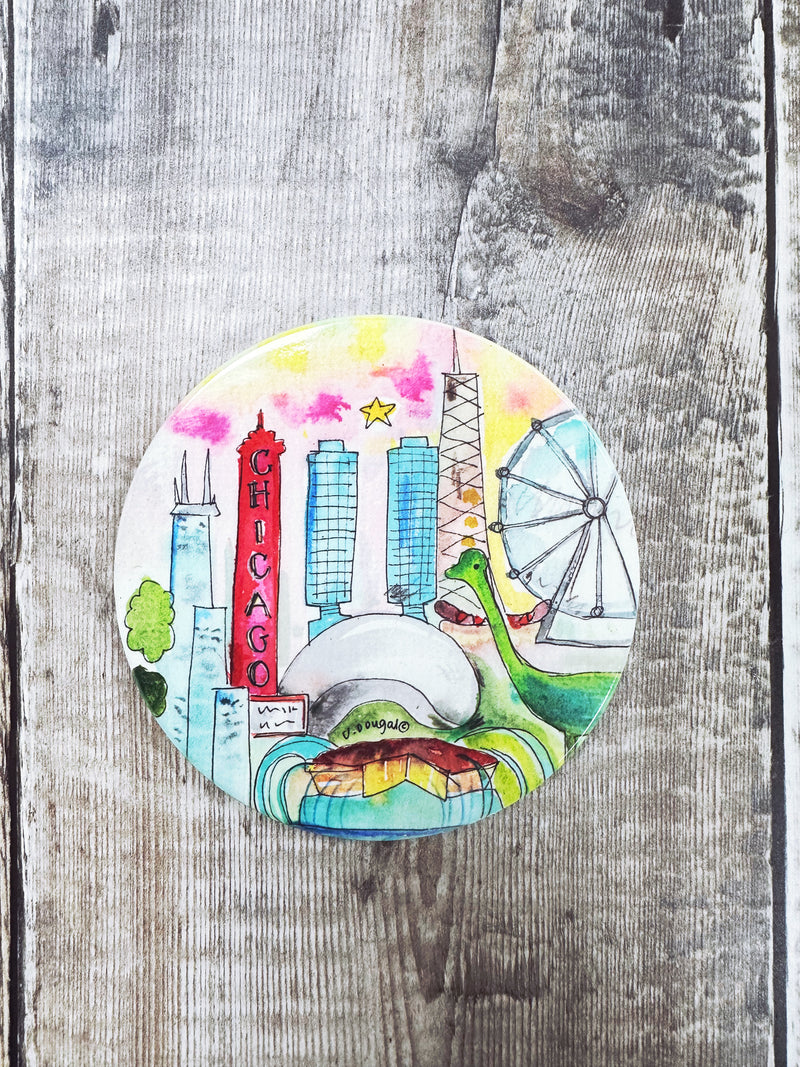 Chicago USA Ceramic Coaster