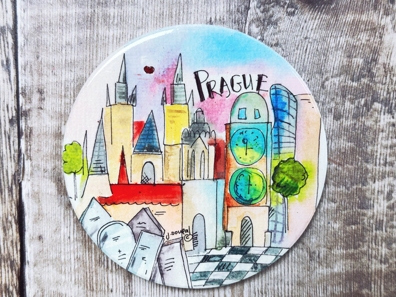 Prague Ceramic Coaster