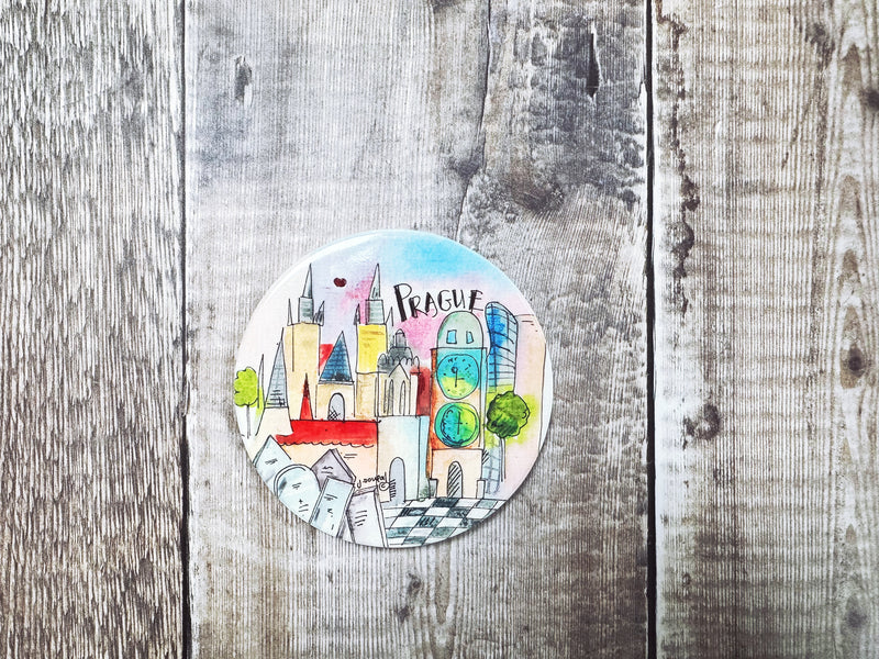 Prague Ceramic Coaster