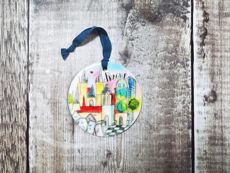 Chicago USA Little Cities Hanging Ceramic Decoration