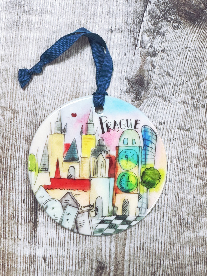 Chicago USA Little Cities Hanging Ceramic Decoration