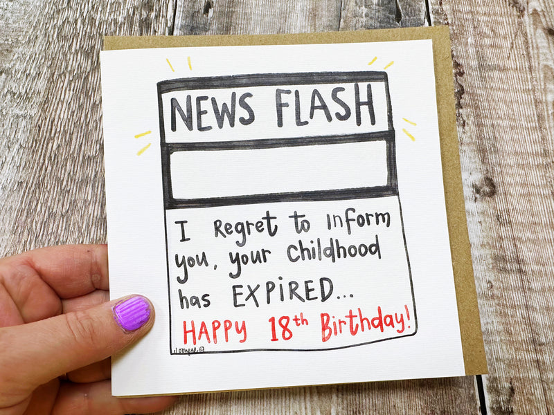 18 Childhood Expired Card - Personalised