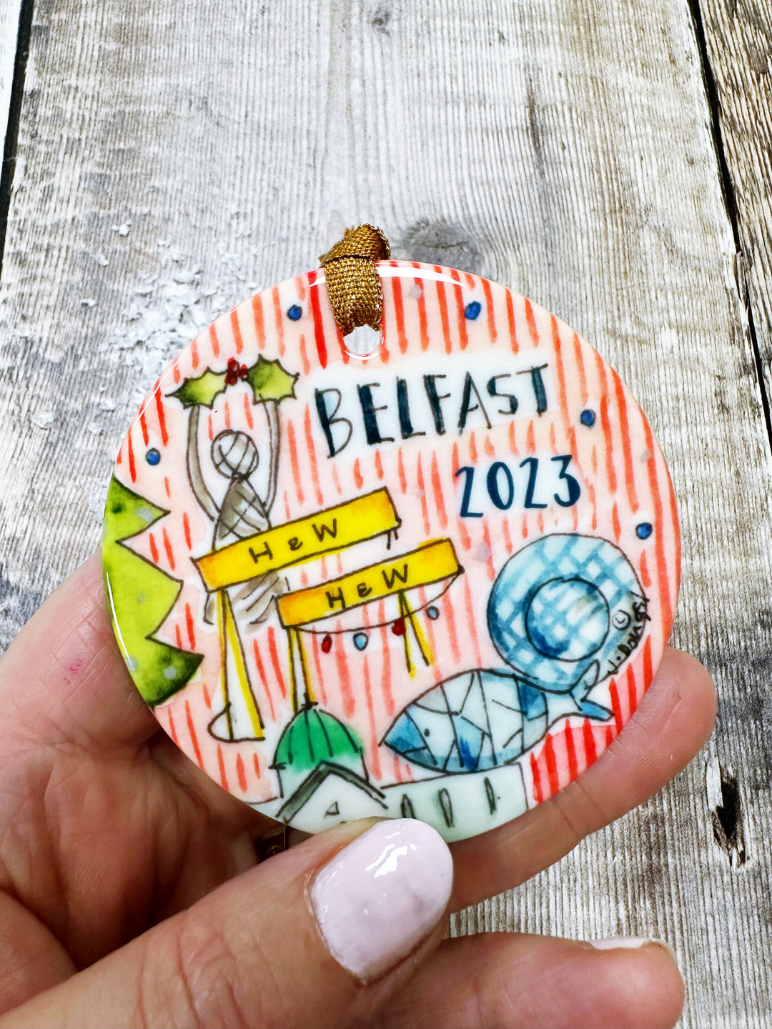 Belfast Christmas Ceramic Decoration