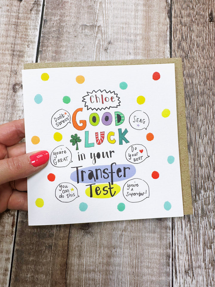 Good Luck SEAG Transfer Card - Personalised
