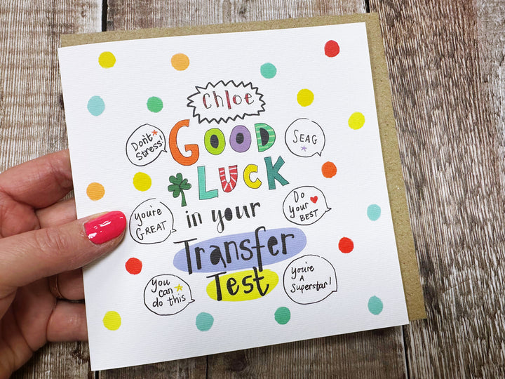 Good Luck SEAG Transfer Card - Personalised