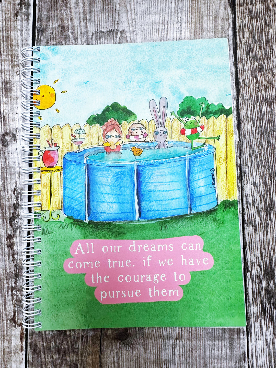 A5 Ring bound All our Dreams can come true Notebook or Planner