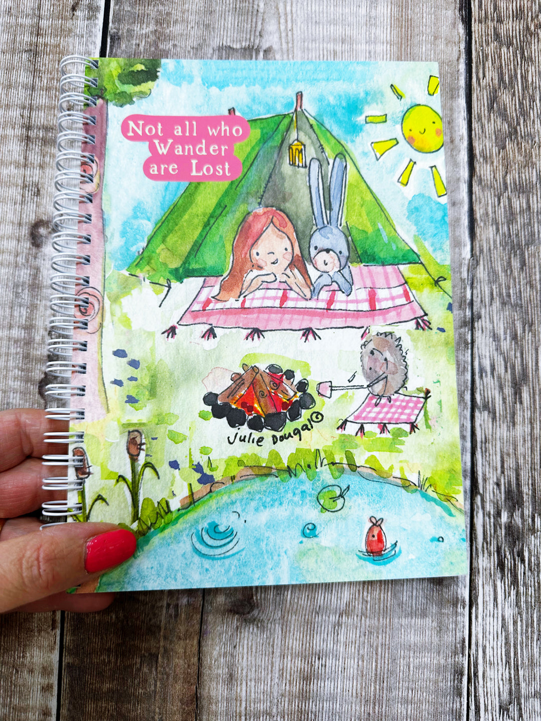 A5 Ring bound Not all who wander are lost Notebook or Planner