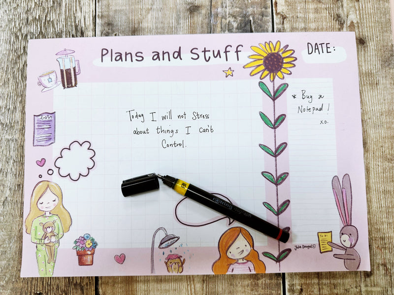 A4 Plans and Stuff Notepad