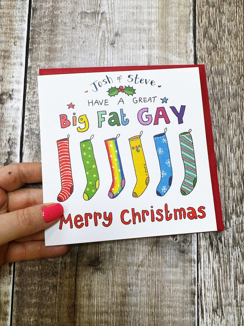 Have a Great big Gay Christmas Card - Personalised