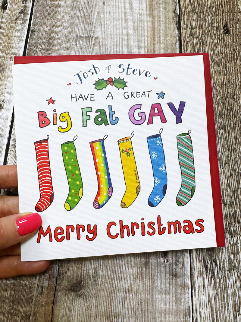 Have a Great big Gay Christmas Card - Personalised