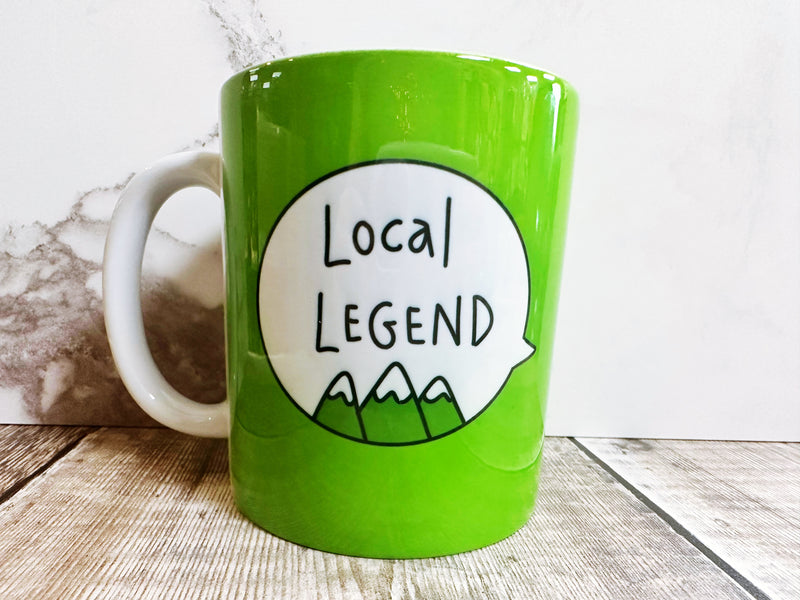 Local Legend Speech Bubbles Mug, Coaster or Badge