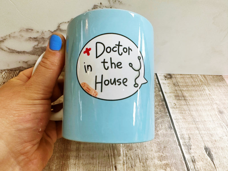 Doctor in the House Speech Bubbles Mug, Coaster or Badge