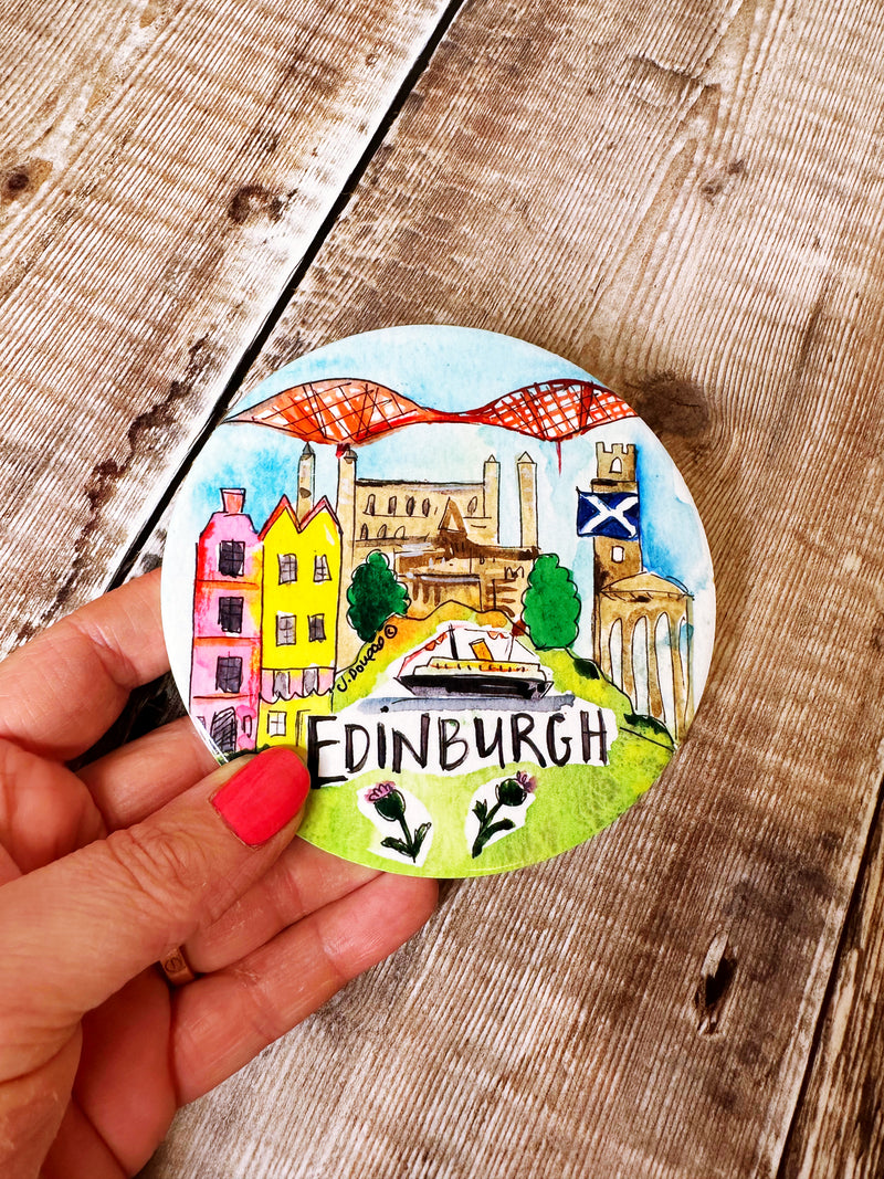 Edinburgh Scotland Ceramic Coaster