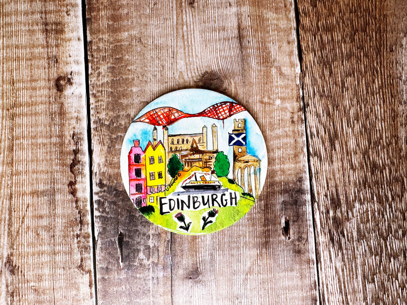 Edinburgh Scotland Ceramic Coaster