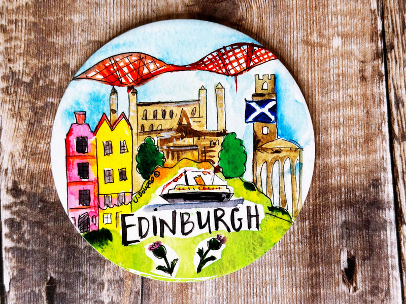 Edinburgh Scotland Ceramic Coaster