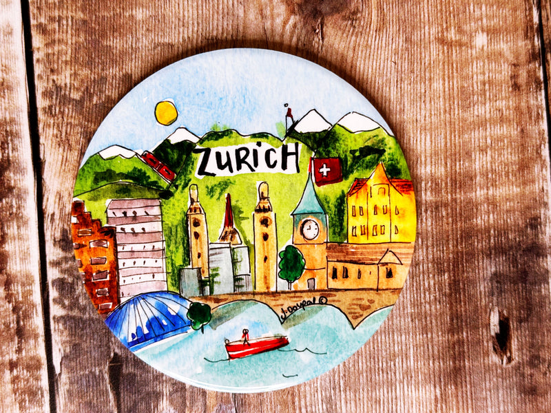 Zurich Ceramic Coaster