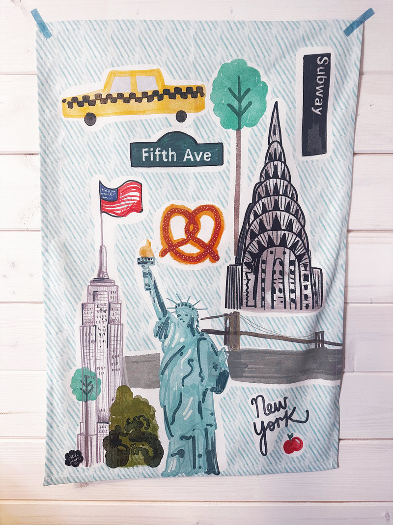 New York Tea Towel