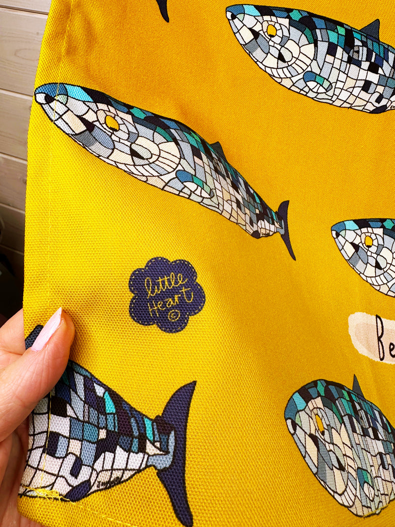 Belfast Blue Fish Tea Towel