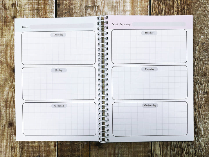 A5 Ring bound Ballet Dancer Notebook or Planner