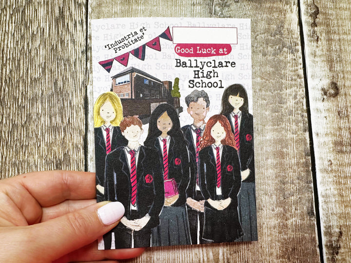A6 First Day at Secondary School Personalised Greeting Card