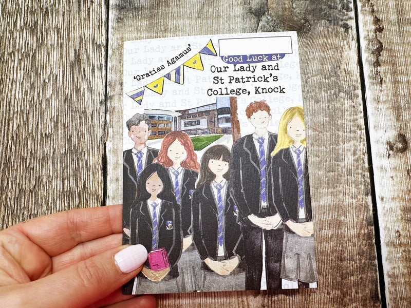 A6 First Day at Secondary School Personalised Greeting Card