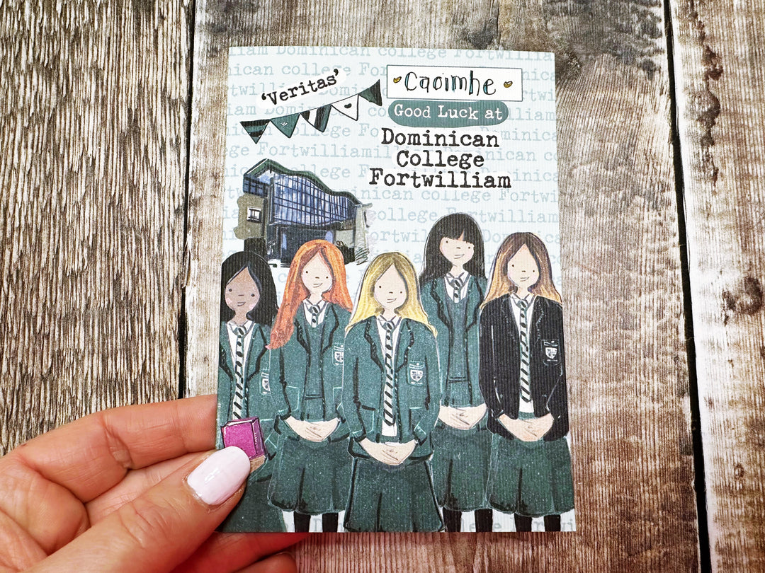 A6 First Day at Secondary School Personalised Greeting Card