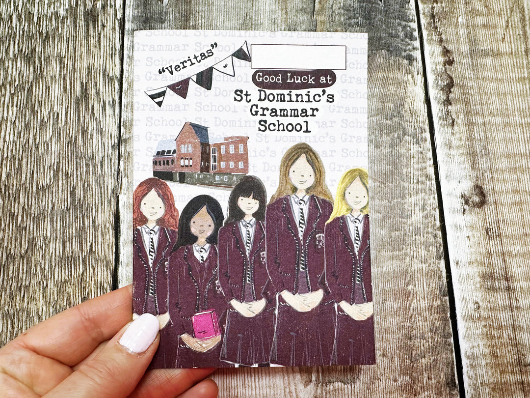 A6 First Day at Secondary School Personalised Greeting Card