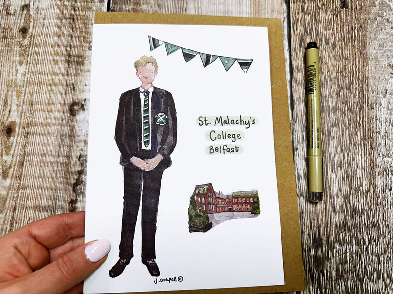 A5 Secondary School Personalised Card/Print