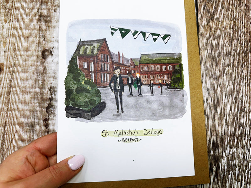 A5 Secondary School Personalised Card/Print