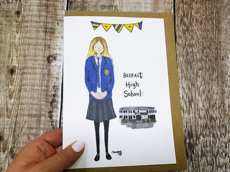 A5 Secondary School Personalised Card/Print