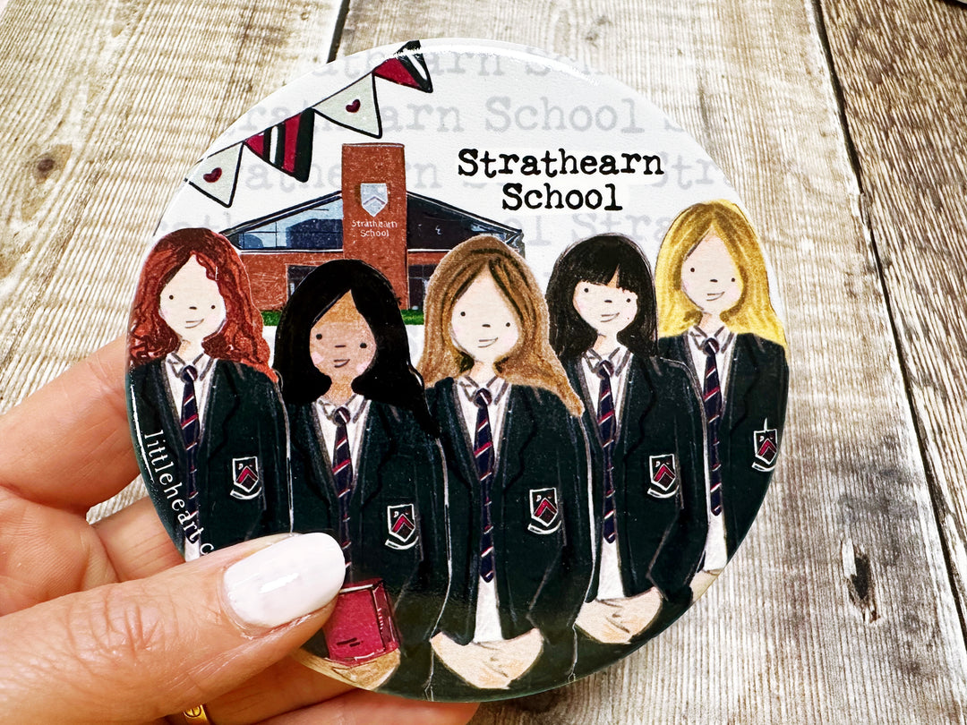 Secondary School Coaster with Acrylic Stand