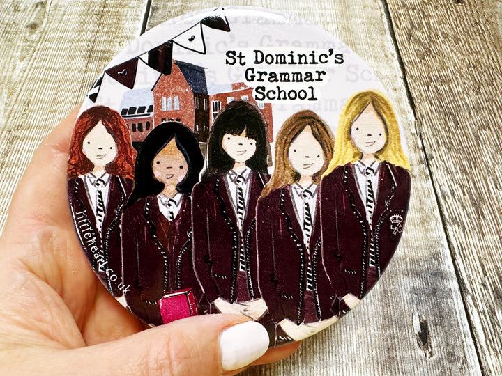 Secondary School Coaster with Acrylic Stand