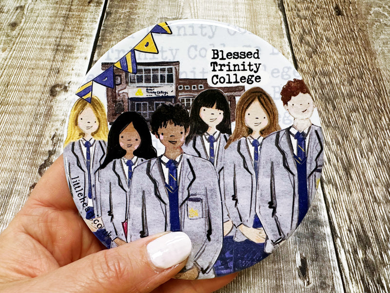 Secondary School Coaster with Acrylic Stand