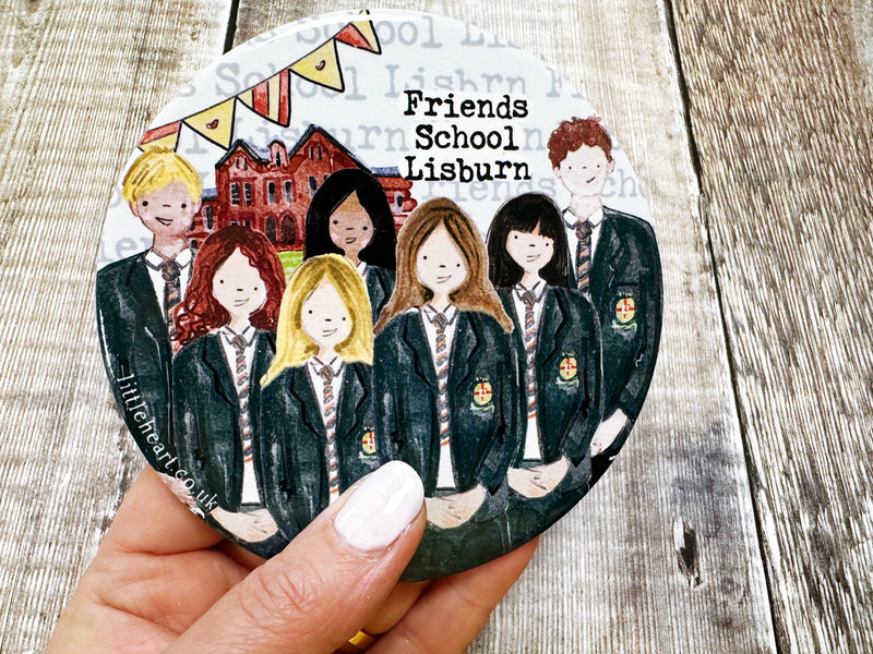 Secondary School Coaster with Acrylic Stand