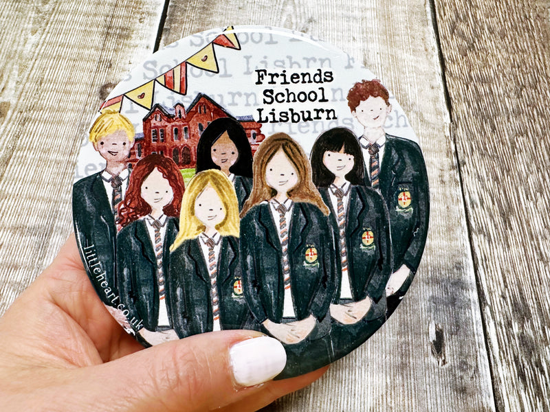 Secondary School Coaster with Acrylic Stand