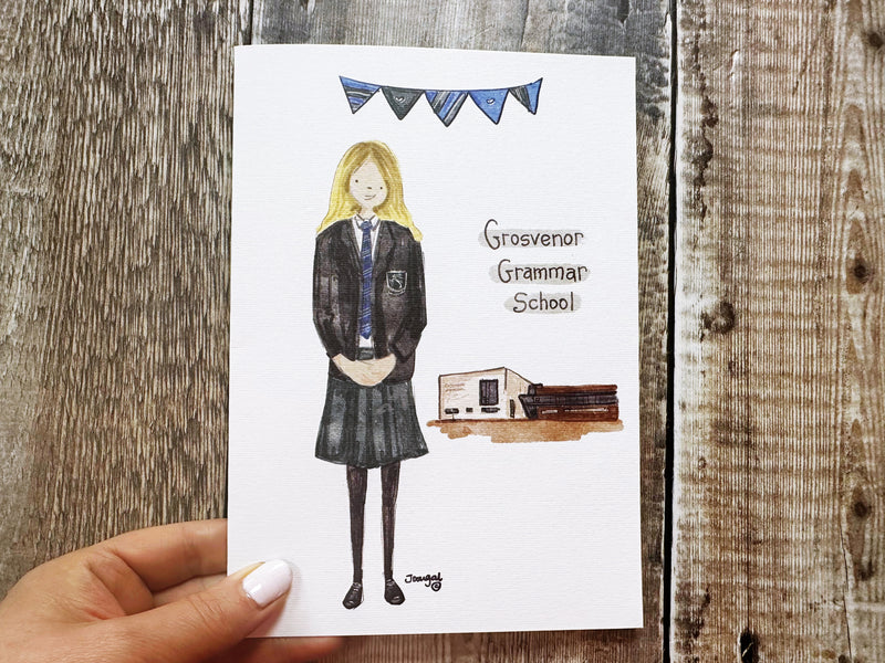 A5 Secondary School Personalised Card/Print