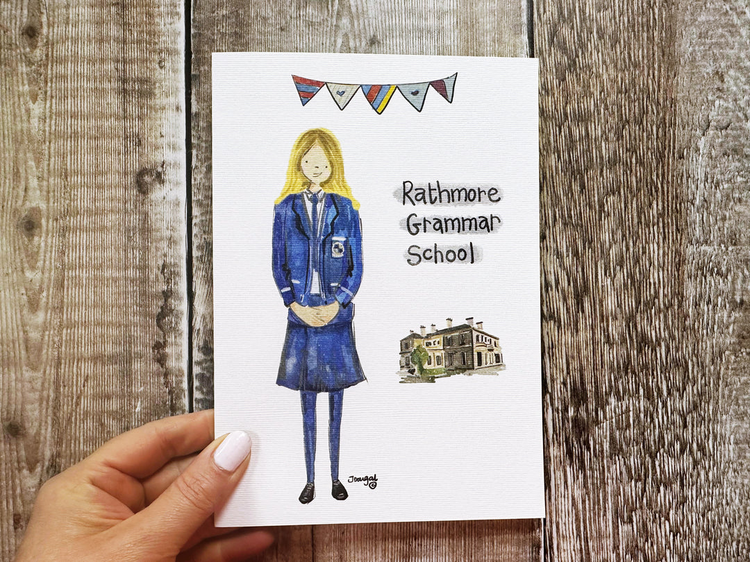 A5 Secondary School Personalised Card/Print
