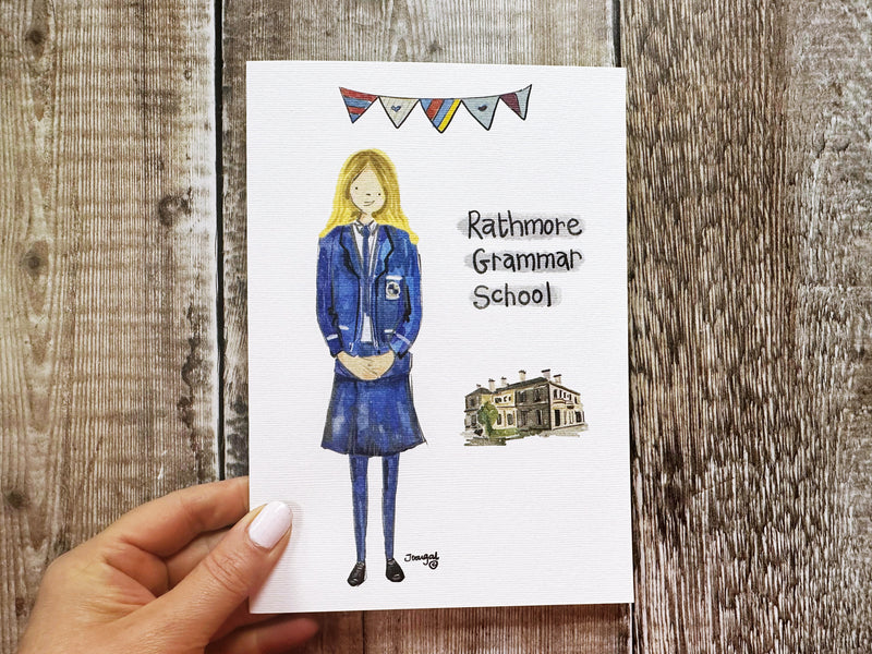 A5 Secondary School Personalised Card/Print