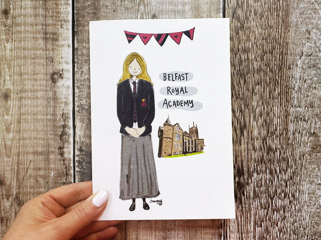 A5 Secondary School Personalised Card/Print