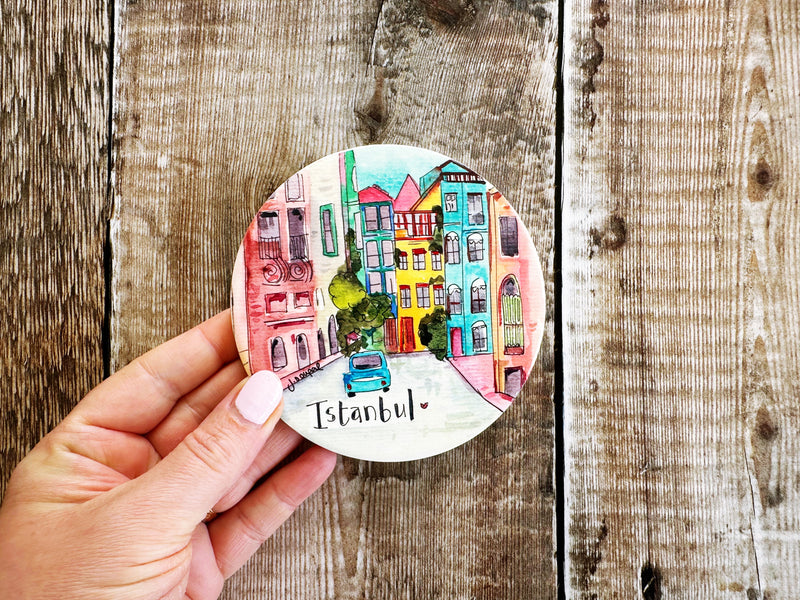 Istanbul Turkey Ceramic Coaster