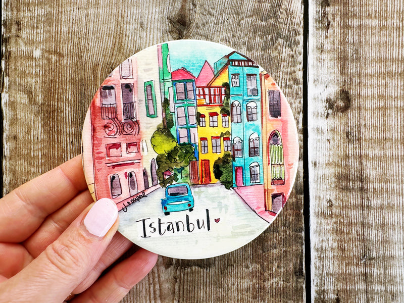 Istanbul Turkey Ceramic Coaster