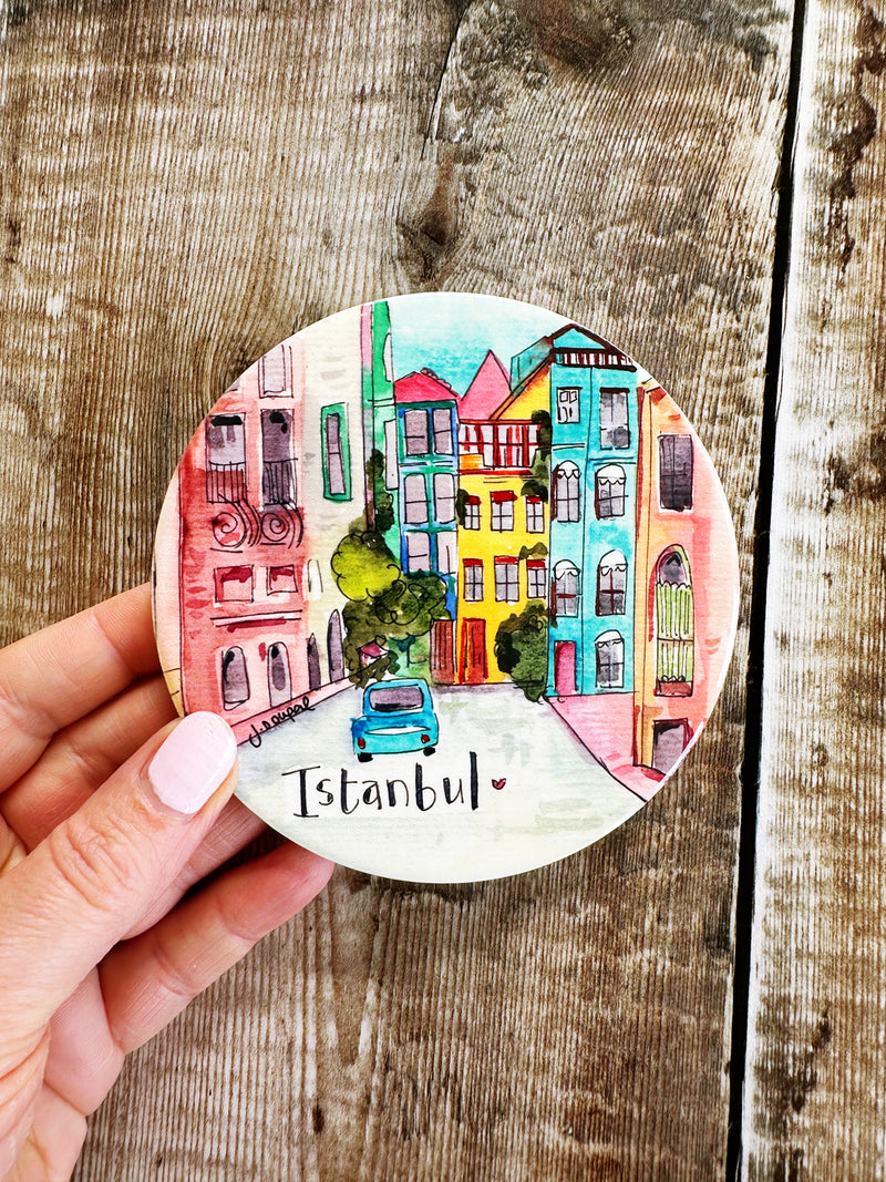 Istanbul Turkey Ceramic Coaster