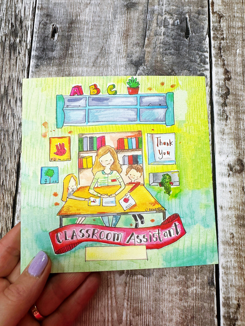 Classroom Assistant Full Design Card - Personalised