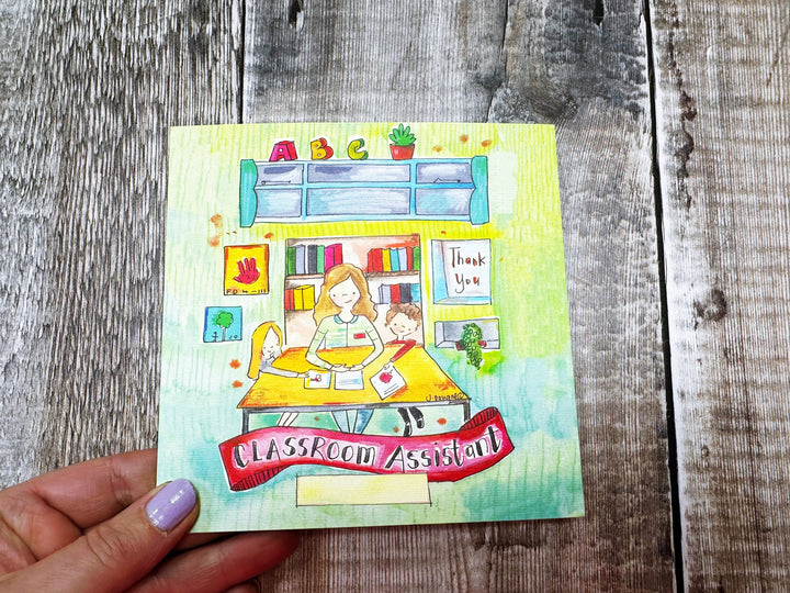 Classroom Assistant Full Design Card - Personalised